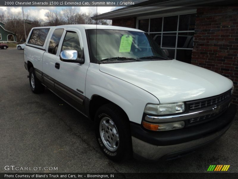 Summit White / Graphite 2000 Chevrolet Silverado 1500 LS Extended Cab