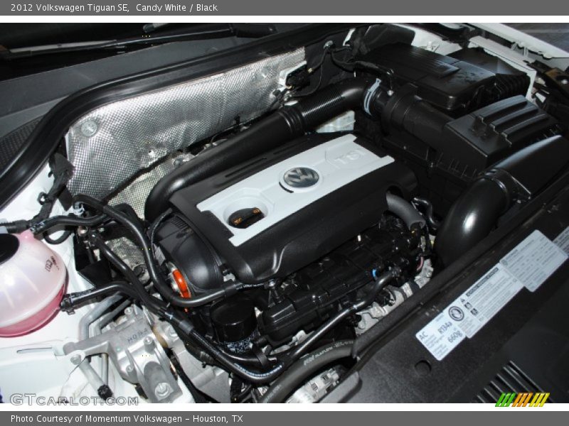 Candy White / Black 2012 Volkswagen Tiguan SE