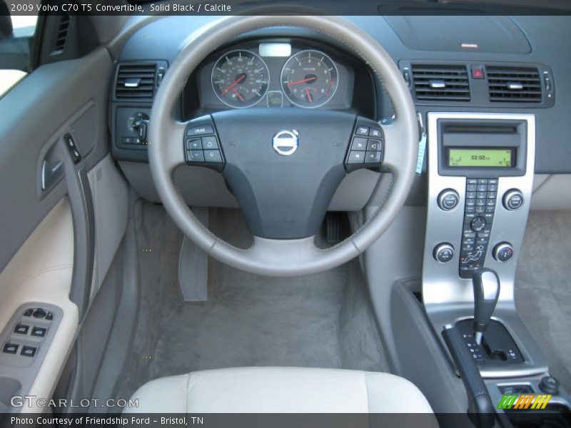 Solid Black / Calcite 2009 Volvo C70 T5 Convertible