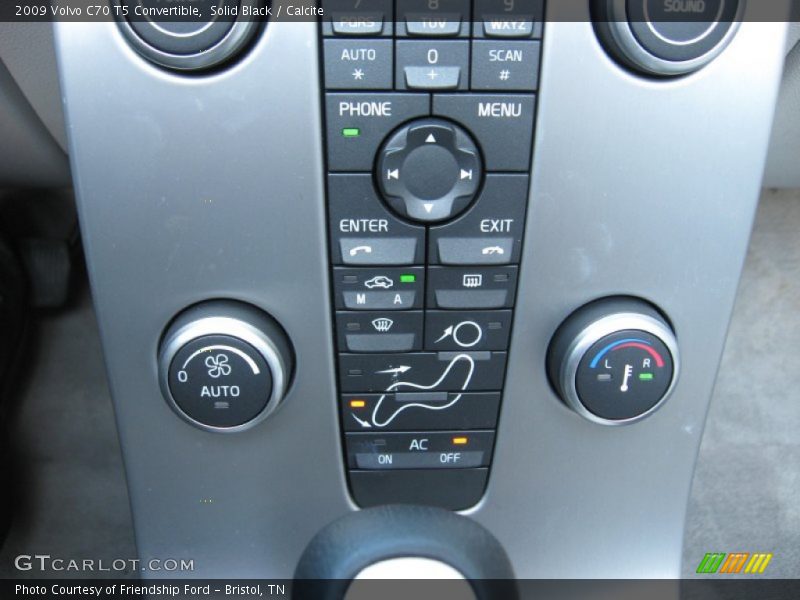Solid Black / Calcite 2009 Volvo C70 T5 Convertible