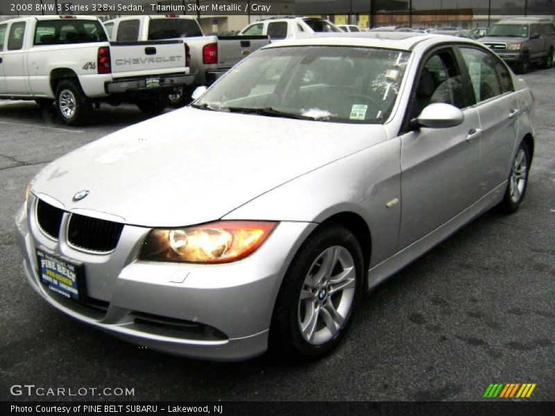 Titanium Silver Metallic / Gray 2008 BMW 3 Series 328xi Sedan