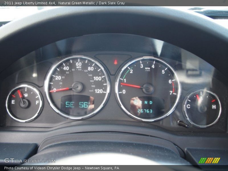 Natural Green Metallic / Dark Slate Gray 2011 Jeep Liberty Limited 4x4