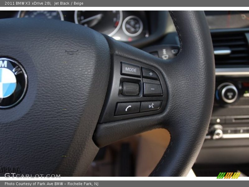Jet Black / Beige 2011 BMW X3 xDrive 28i