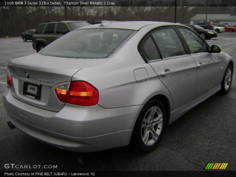 Titanium Silver Metallic / Gray 2008 BMW 3 Series 328xi Sedan