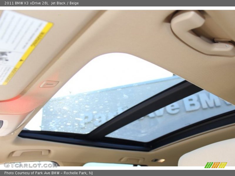 Jet Black / Beige 2011 BMW X3 xDrive 28i