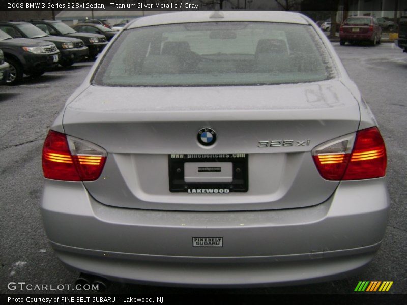 Titanium Silver Metallic / Gray 2008 BMW 3 Series 328xi Sedan