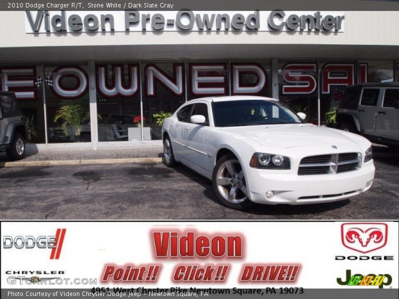 Stone White / Dark Slate Gray 2010 Dodge Charger R/T