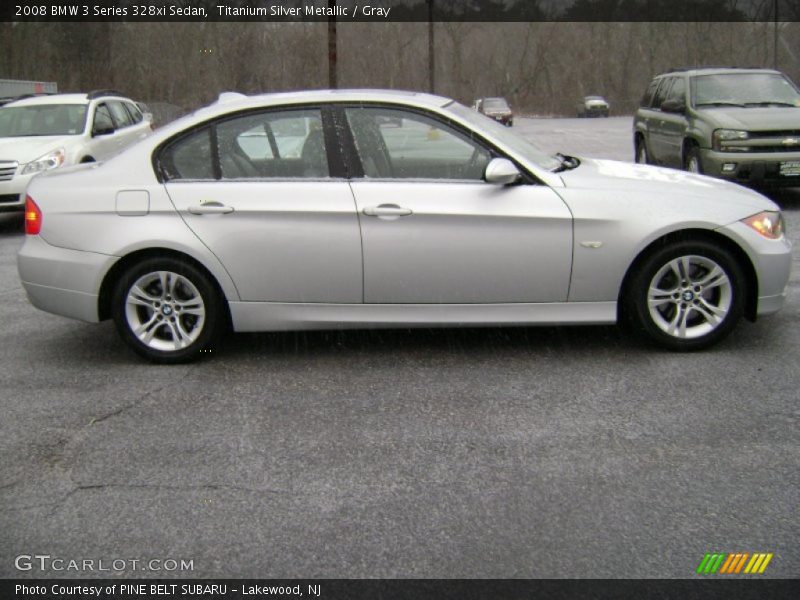 Titanium Silver Metallic / Gray 2008 BMW 3 Series 328xi Sedan