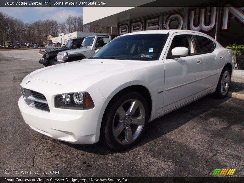 Stone White / Dark Slate Gray 2010 Dodge Charger R/T