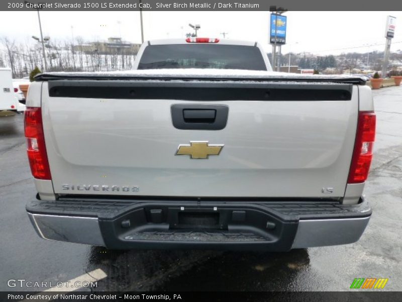 Silver Birch Metallic / Dark Titanium 2009 Chevrolet Silverado 1500 LS Extended Cab