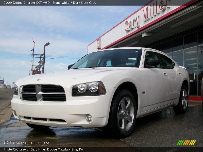 Stone White / Dark Slate Gray 2009 Dodge Charger SXT AWD