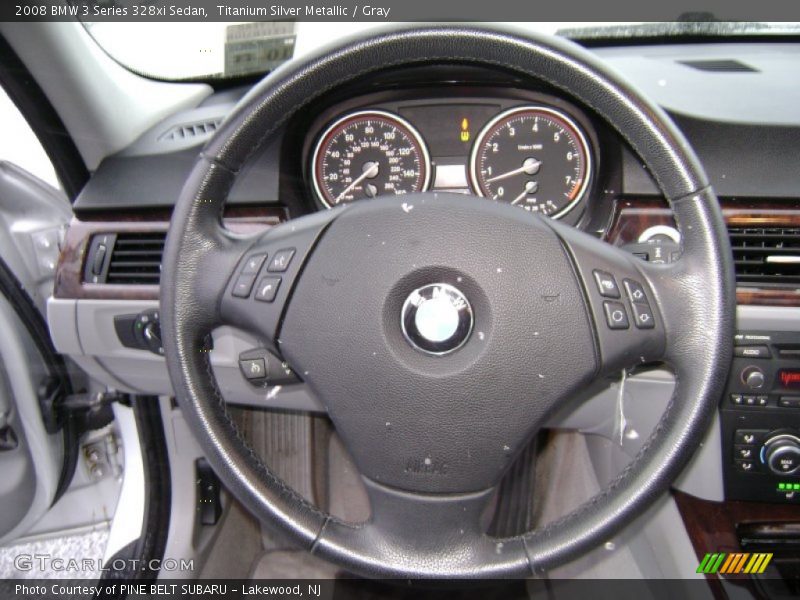 Titanium Silver Metallic / Gray 2008 BMW 3 Series 328xi Sedan