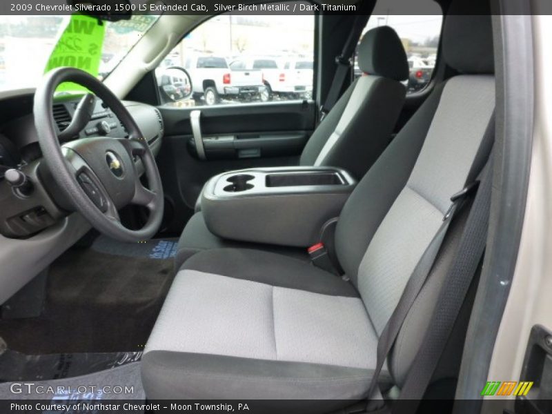 Silver Birch Metallic / Dark Titanium 2009 Chevrolet Silverado 1500 LS Extended Cab