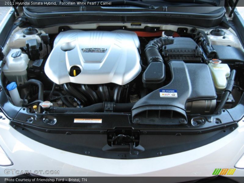  2011 Sonata Hybrid Engine - 2.4 Liter h DOHC 16-Valve D-CVVT 4 Cylinder Gasoline/Electric Hybrid