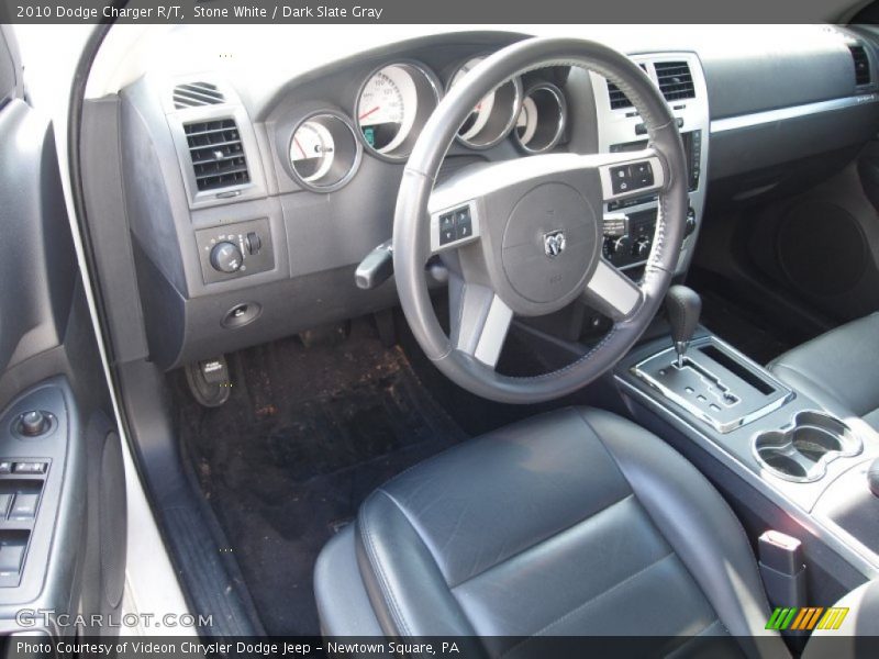 Stone White / Dark Slate Gray 2010 Dodge Charger R/T