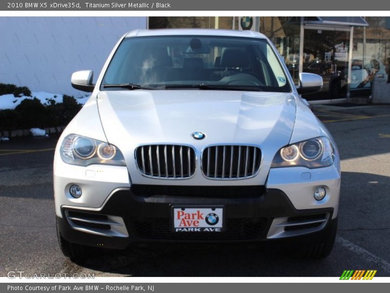 Titanium Silver Metallic / Black 2010 BMW X5 xDrive35d