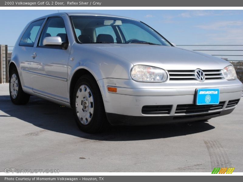 Reflex Silver / Grey 2003 Volkswagen Golf GL 2 Door