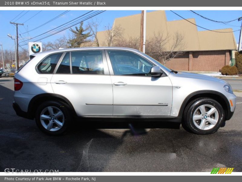 Titanium Silver Metallic / Black 2010 BMW X5 xDrive35d
