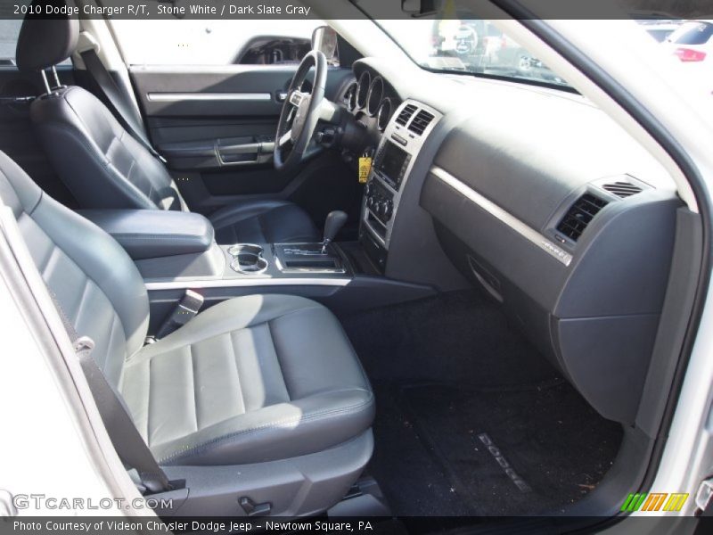 Stone White / Dark Slate Gray 2010 Dodge Charger R/T