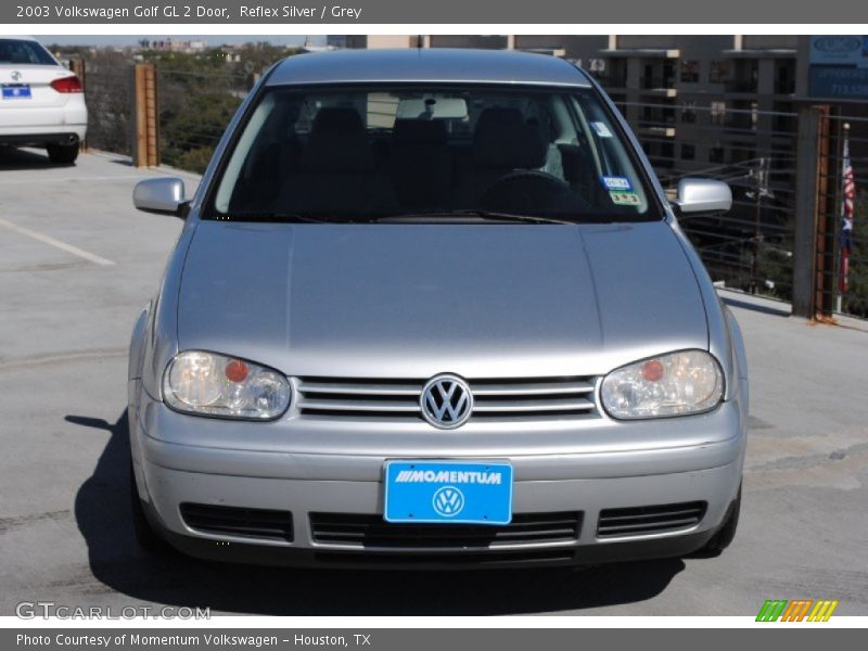 Reflex Silver / Grey 2003 Volkswagen Golf GL 2 Door