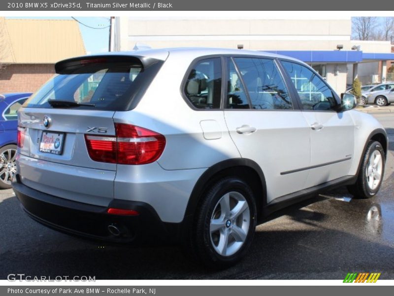 Titanium Silver Metallic / Black 2010 BMW X5 xDrive35d