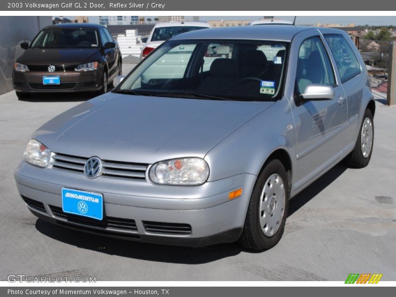 Reflex Silver / Grey 2003 Volkswagen Golf GL 2 Door