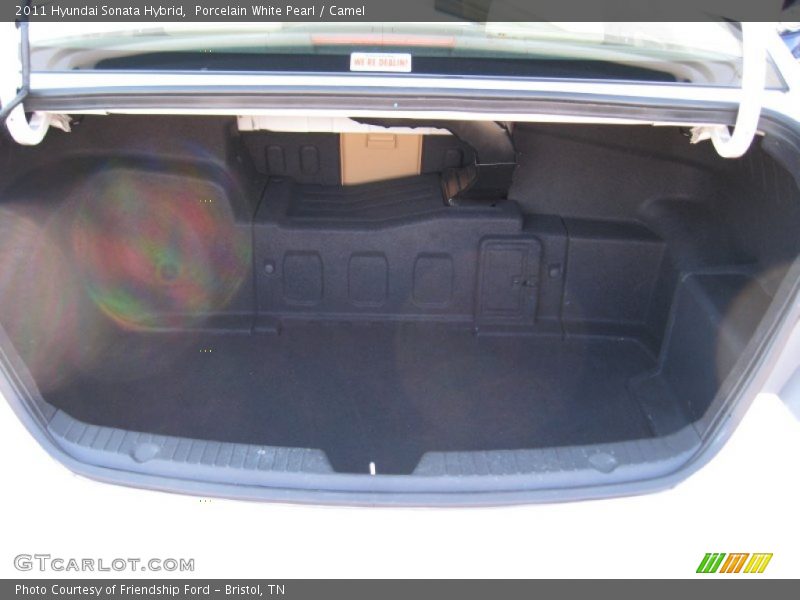 Porcelain White Pearl / Camel 2011 Hyundai Sonata Hybrid