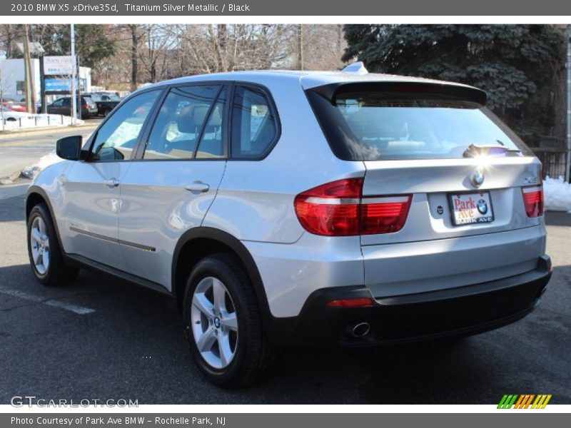 Titanium Silver Metallic / Black 2010 BMW X5 xDrive35d