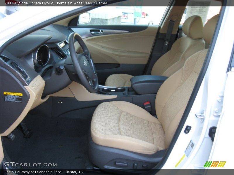  2011 Sonata Hybrid Camel Interior