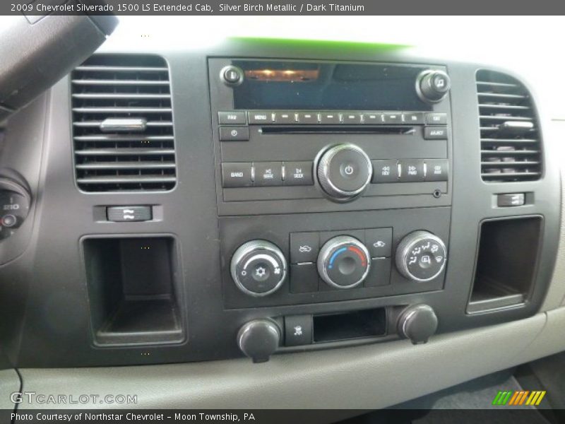 Silver Birch Metallic / Dark Titanium 2009 Chevrolet Silverado 1500 LS Extended Cab