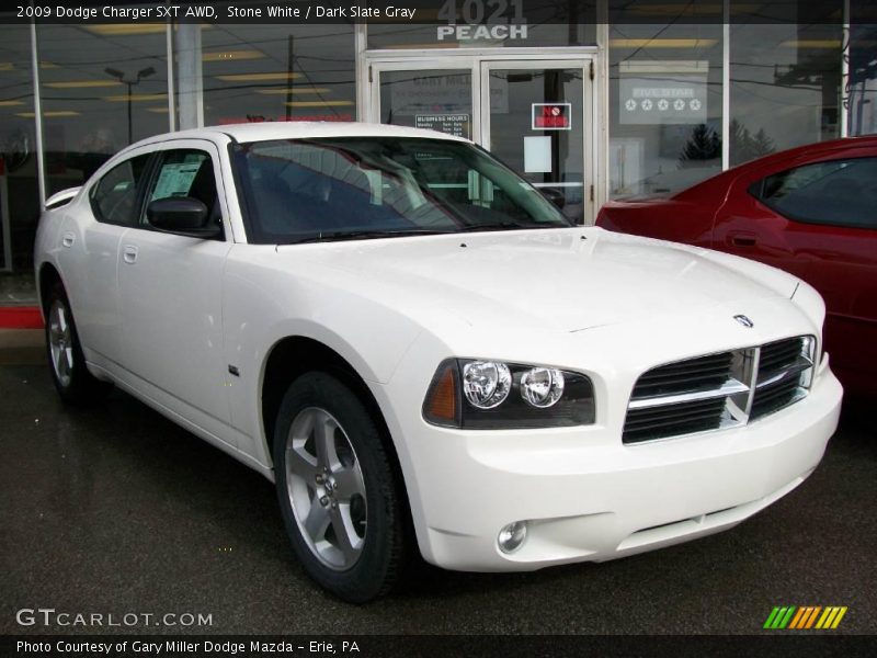 Stone White / Dark Slate Gray 2009 Dodge Charger SXT AWD