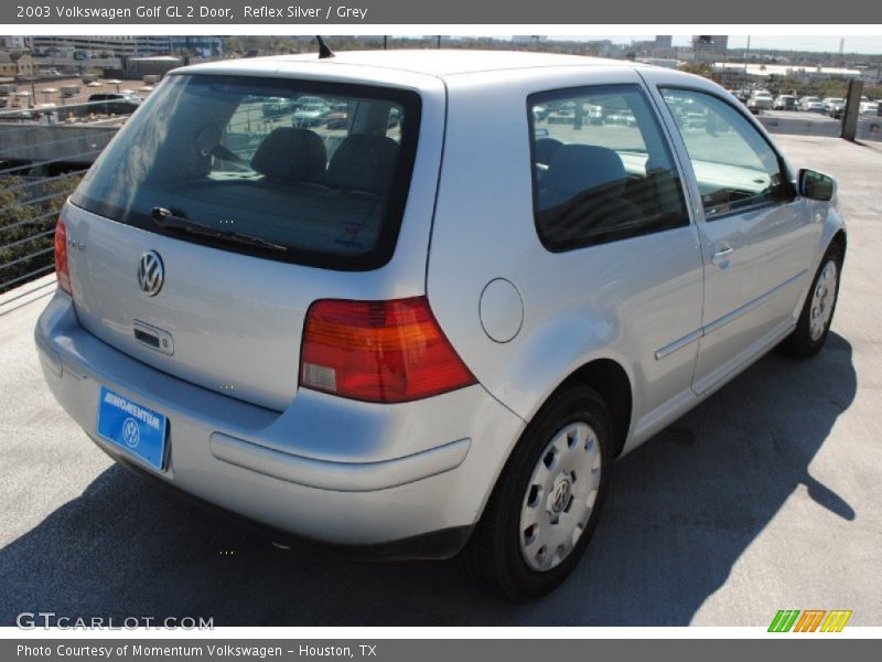 Reflex Silver / Grey 2003 Volkswagen Golf GL 2 Door