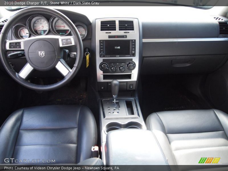 Stone White / Dark Slate Gray 2010 Dodge Charger R/T