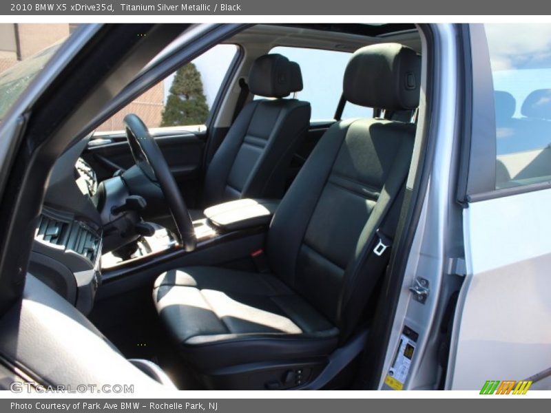 Titanium Silver Metallic / Black 2010 BMW X5 xDrive35d