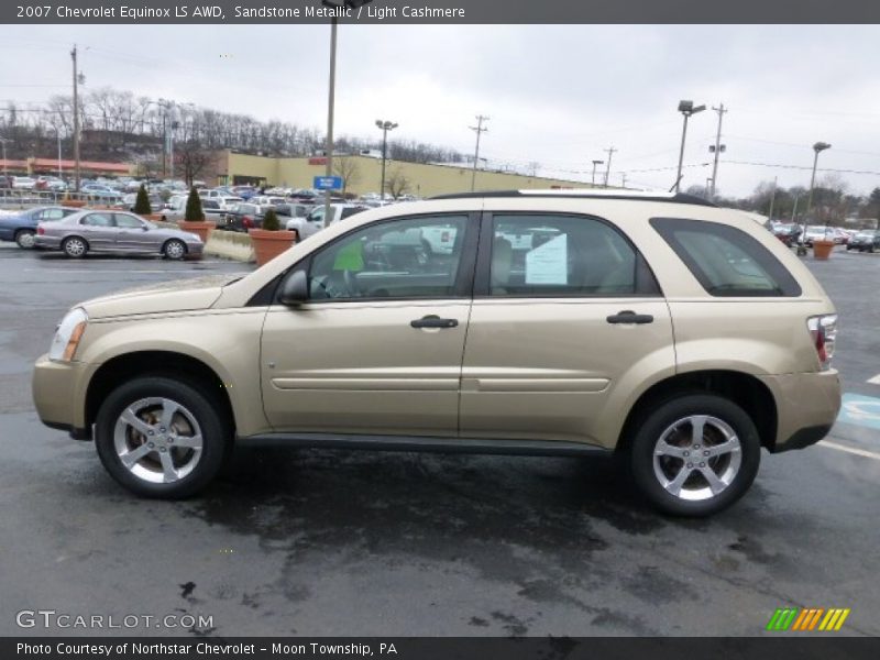 Sandstone Metallic / Light Cashmere 2007 Chevrolet Equinox LS AWD