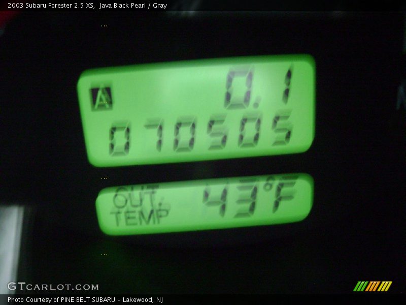 Java Black Pearl / Gray 2003 Subaru Forester 2.5 XS