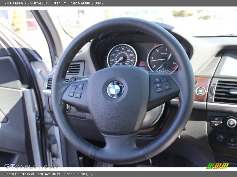 Titanium Silver Metallic / Black 2010 BMW X5 xDrive35d