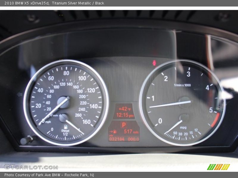 Titanium Silver Metallic / Black 2010 BMW X5 xDrive35d