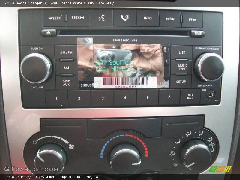 Stone White / Dark Slate Gray 2009 Dodge Charger SXT AWD