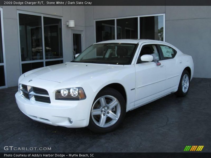 Stone White / Dark Slate Gray 2009 Dodge Charger R/T