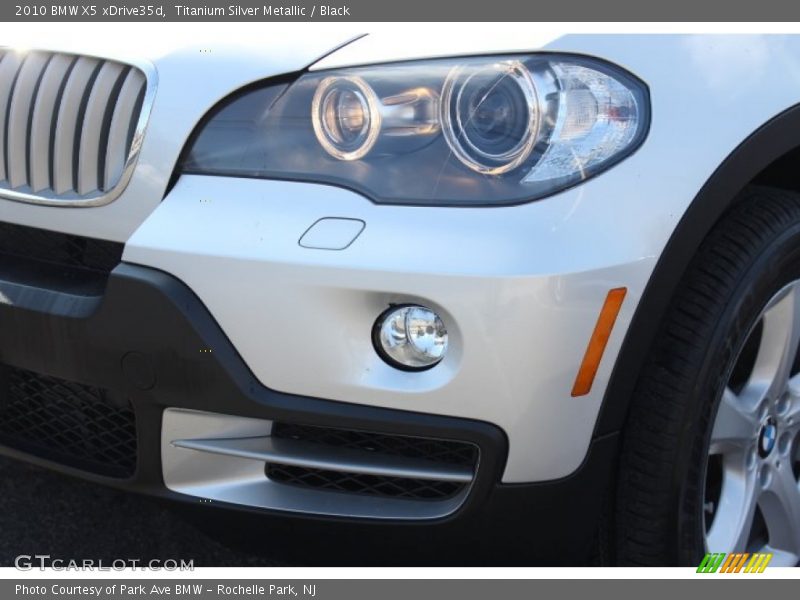 Titanium Silver Metallic / Black 2010 BMW X5 xDrive35d