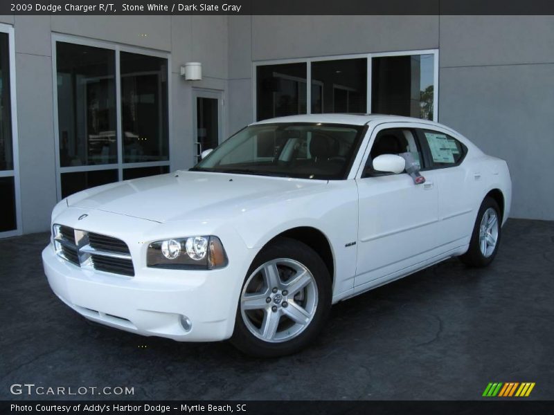 Stone White / Dark Slate Gray 2009 Dodge Charger R/T