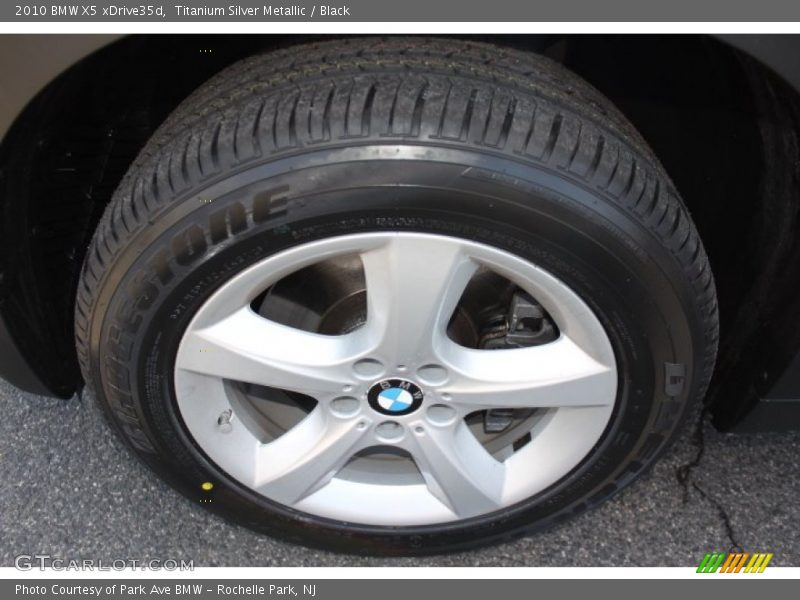 Titanium Silver Metallic / Black 2010 BMW X5 xDrive35d
