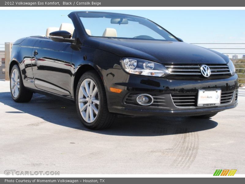 Black / Cornsilk Beige 2012 Volkswagen Eos Komfort