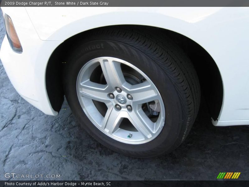 Stone White / Dark Slate Gray 2009 Dodge Charger R/T