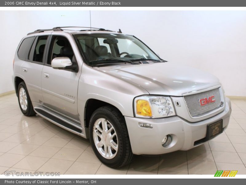 Liquid Silver Metallic / Ebony Black 2006 GMC Envoy Denali 4x4