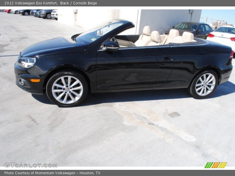 Black / Cornsilk Beige 2012 Volkswagen Eos Komfort