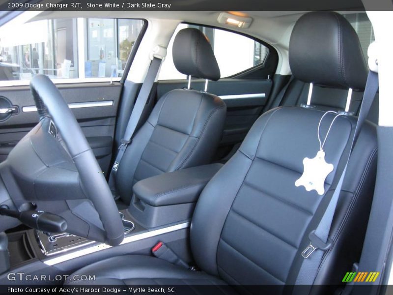 Stone White / Dark Slate Gray 2009 Dodge Charger R/T