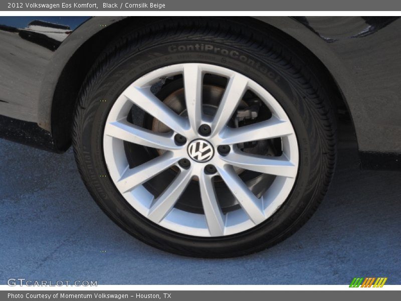 Black / Cornsilk Beige 2012 Volkswagen Eos Komfort