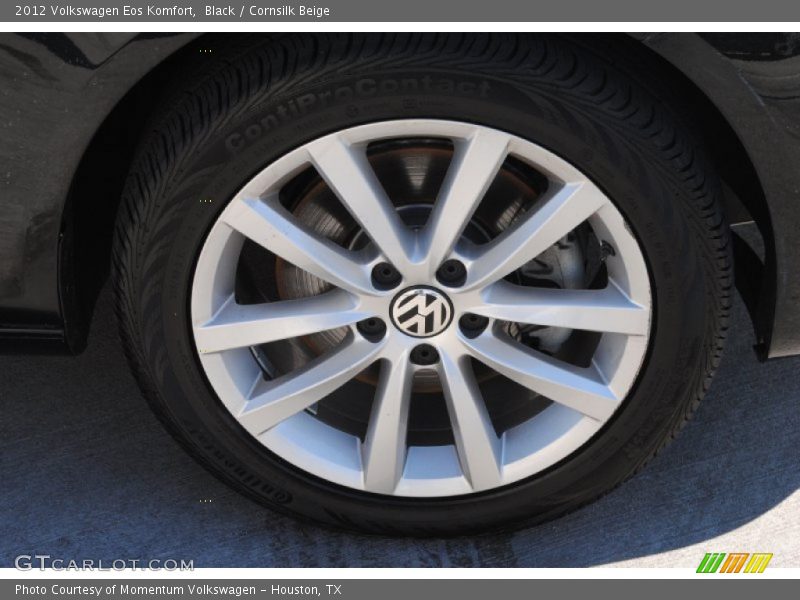 Black / Cornsilk Beige 2012 Volkswagen Eos Komfort